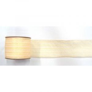 Ivory-Gold Woven Ribbon 9M