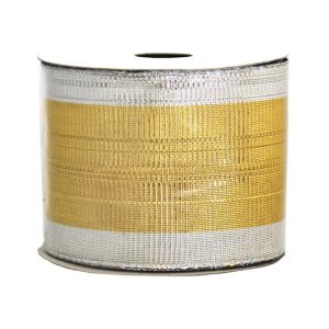 Gold-Silver Metallic Ribbon 9M