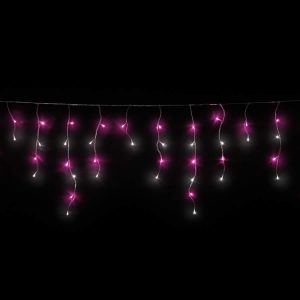 Pink & White Led Icicles