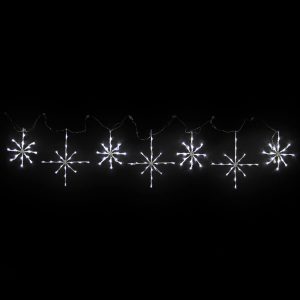 White Snowflakes Motif set of 7