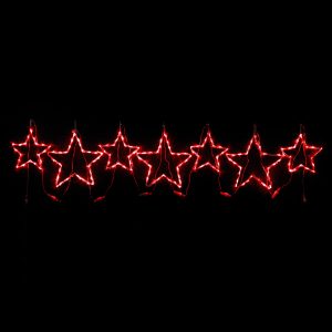 Red Star Motif set of 7