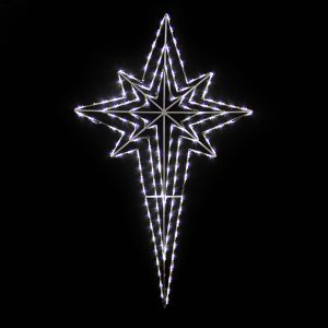 Nativity Star White LED 120cm x 73cm