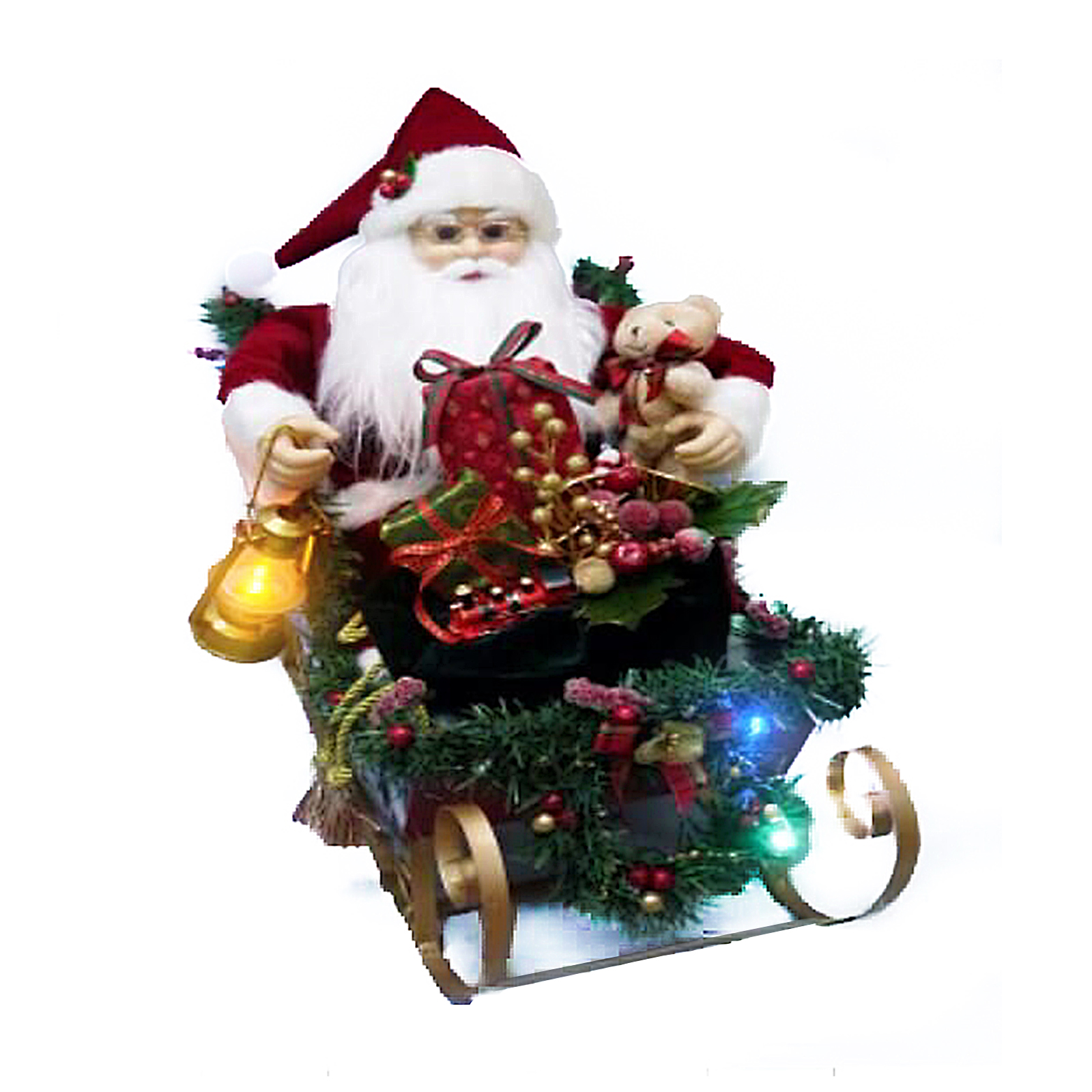 Santa in Sleigh Christmas Homewares, Christmas Ornaments, Santa Ornaments