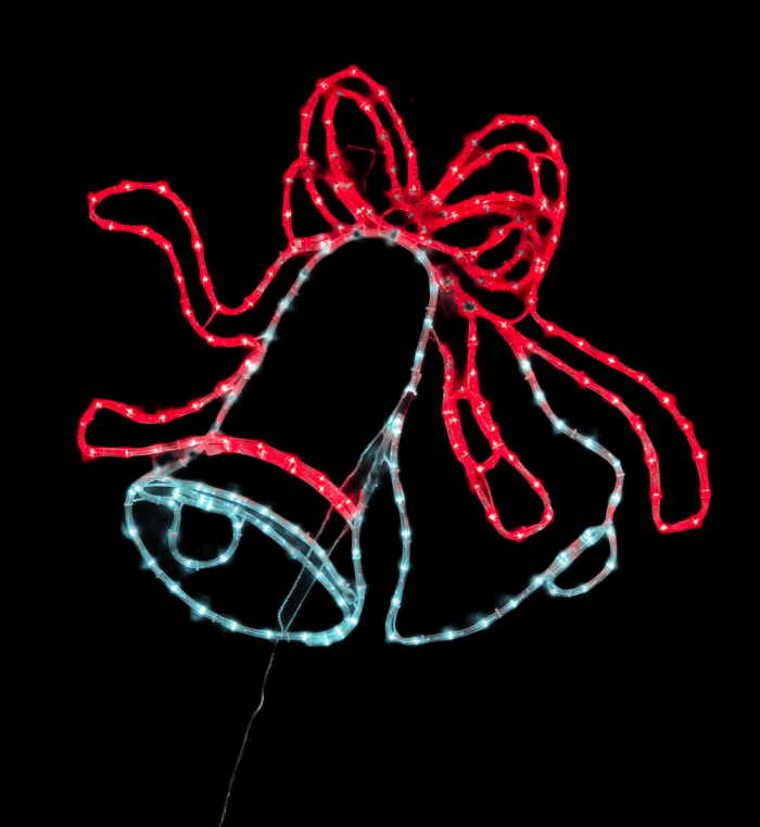 LED Bell Motif Animated 100*85cm Christmas Lights, Christmas Lights Displays,  Motifs